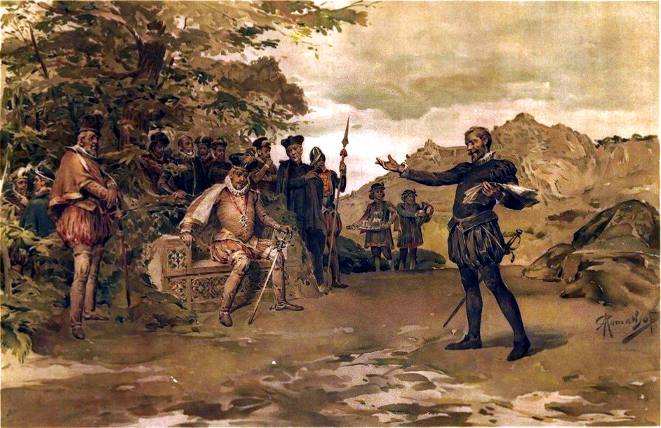 Camões lendo os Lusíadas a D. Sebastião - RAMALHO, António, 1858-1916